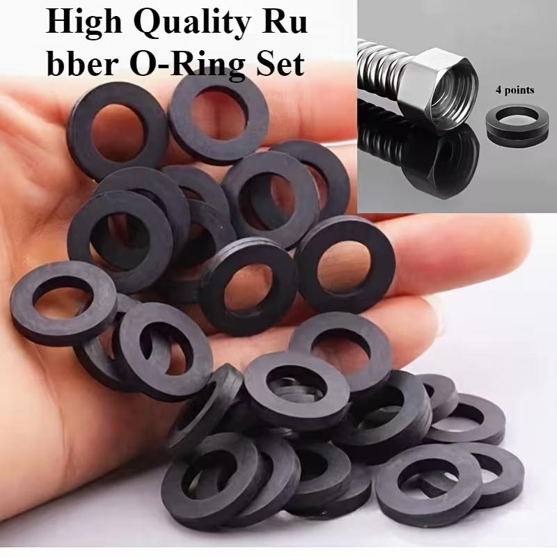 Набор резиновых уплотнительных колец 30 шт. - подходит для сильфонов, душевого шланга, смесителя, водонагревателя и регулирующего клапана