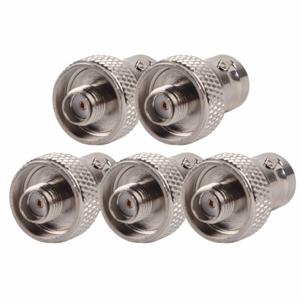 5 шт. коаксиальный адаптер, никелированная латунь, контакт BNC (мама) к SMA (мама), РЧ-разъем