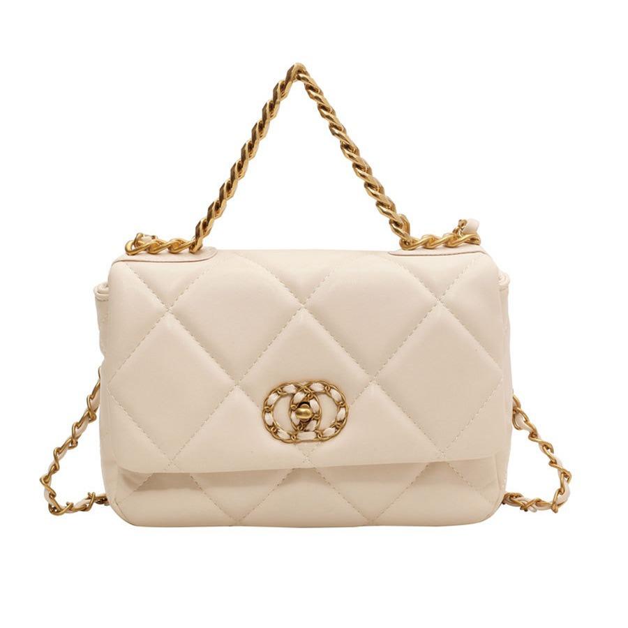 Ромбовидная большая сумка 2025 зима новая модная трендовая сумка через плечо и мессенджер от интернет-знаменитости, большая вместимость, женская, на цепочке, универсальная, в стиле инстаграм