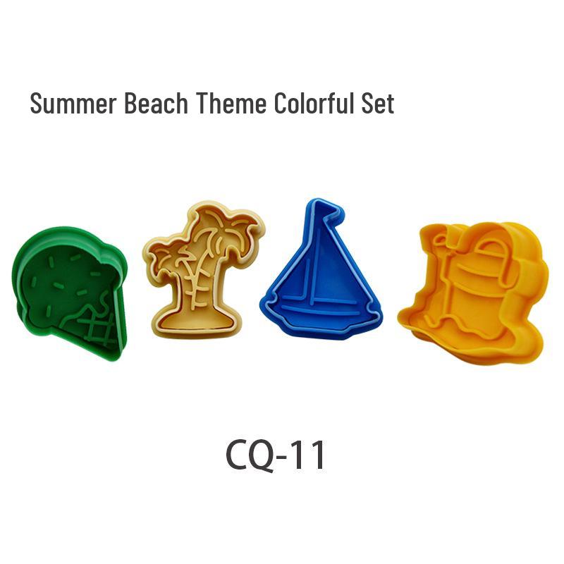 Набор 3D мультяшных формочек для печенья - Весенние пресс-вырубки для Рождества, Хэллоуина и Пасхи