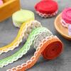 Multi-color Lace DIY Accessories for Clothing and Hats: Pure Cotton Silk Edged Lace Buds for Handmade Decorations.