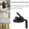 With Handle Mason Jar Pour Spout Lid Leakproof Seal Bottle Cover Spout Lid  for Wide Mouth Jar