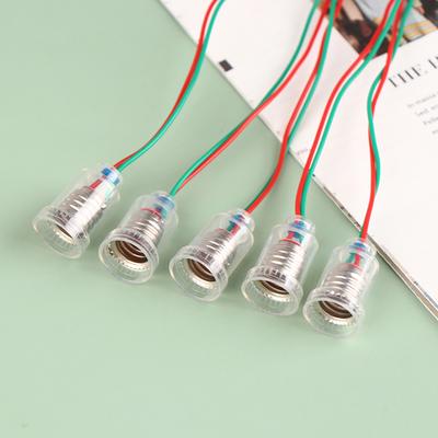 5 шт. Универсальный патрон для лампы E10 с проводом, маленький патрон для лампы E10, основание для эксперимента, обучающий инструмент, адаптер для патрона E10