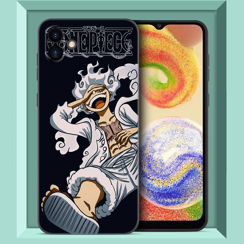 Luffy's Gear 5 аниме черный силиконовый чехол для телефона Samsung Galaxy A01 A03 Core A04 E A02 A05 A10 A20 A21 A30 A50 S A6 A8 Plus A7