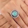 Natural Amazonite Gemstone 925 Sterling Silver Jewelry Handmade Women Gift Ring RR-49-28