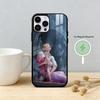 Чехол для телефона 'Однажды разбитое сердце' для iPhone 17 16 15 14 13 12 Pro Max Plus с зеркальной беспроводной магнитной крышкой