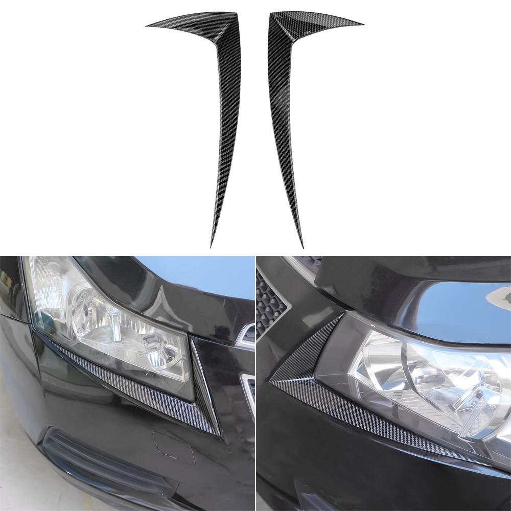 Накладка на фару для Chevrolet Cruze Седан Хэтчбек 2009-2014 Декоративная полоса фары Узор карбонового волокна Автомобильные наклейки