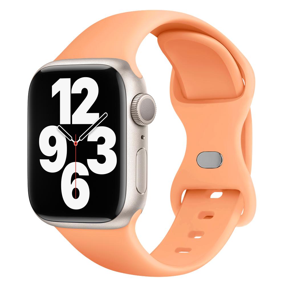 Силиконовый ремешок для Apple Watch 44 мм 45 мм 41 мм 40 мм 49 мм 42 мм 38 мм 46 мм, спортивный браслет для iWatch Series Ultra 2 SE 10 9 8 7 6 5