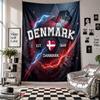 Denmark Football Wall Tapestry Home Decor Wall Hanging Cloth for Bedroom Living Room Background