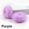 Fashion Luxury 2 Fluffy Pieces Child Girl Fluffy Furry Scrunchies Hair Scrunchies Bands Ring Ponytail Holder Hairwear Hair Decoration