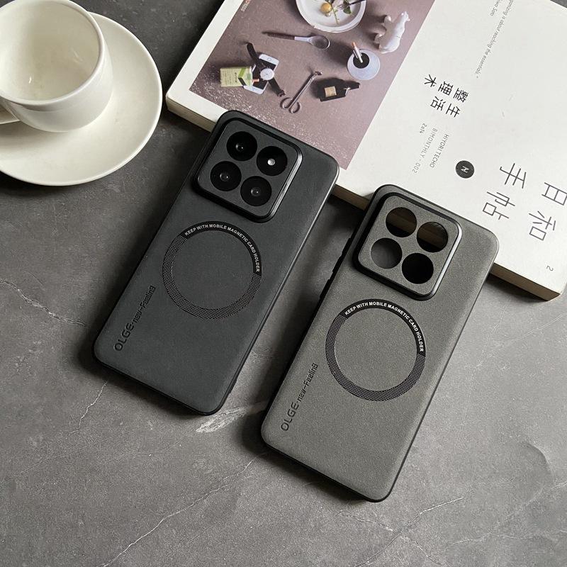 Магнитный чехол из искусственной кожи для 14 Ultra 13 Lite 13T Pro 12T Civi 3 2 Redmi Note 12 13 Pro+ K70E K70 POCO X6 F5 pro F4 GT