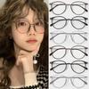 Retro Anti Blue Light Glasses Women Men Round Frame Computer Reading Eyewear Vintage Oversized Optical Spectacle Eyeglass