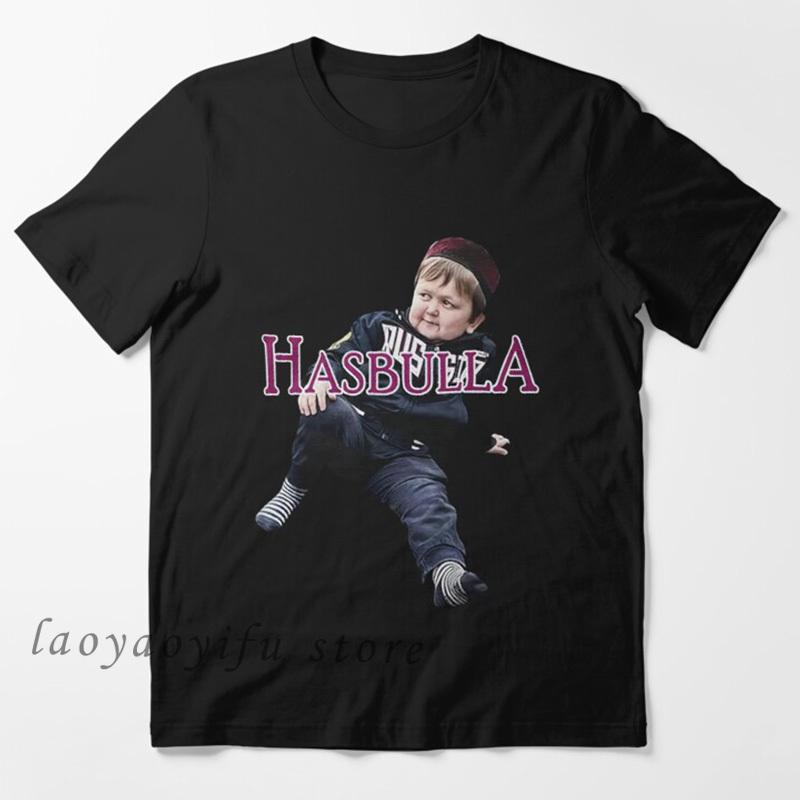 Классическая футболка Hasbulla Fighting Meme, мини-футболка Khabib Blogger, забавные футболки с рисунком, футболка унисекс из полиэстера, кавайная одежда на заказ