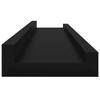 Wall Shelves 4 pcs Black 60 x 9 x 3 cm