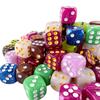 10Pcs Dice D6 16mm Gambling Dice Marble Effect Dots Dice Game Accessories Toy and Gift