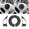 Stylish & Functional Carbon Fiber Steering Wheel Sticker Custom Fit Carbon Steering Wheel Wrap for Fiat500 2012-2015