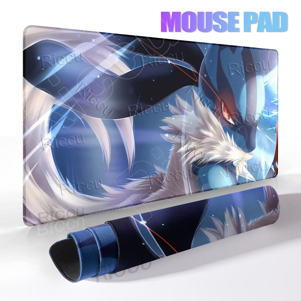 Pokemon Lucario Style Mouse Pad Non-slip Rubber Gaming Laptop Game XXL Keyboard Table Mat Cabinet Large Mousepad Lockedge Carpet