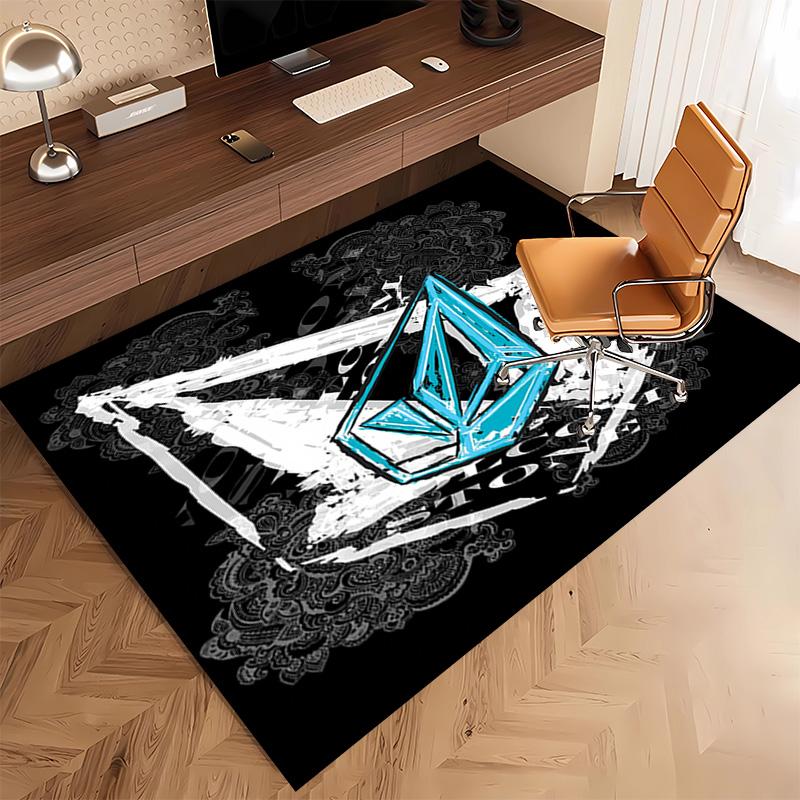 1pc V-VOLCOM LOGO5 Print Area Rug - Soft, Washable Non-Slip Indoor Mat, Living Room, Home Office Decorative Rug,Office Decorative