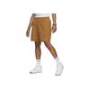 Solo Swoosh Solid Logo Embroidered Loose Fit Sports Shorts Men Shorts Brown DX0749-754