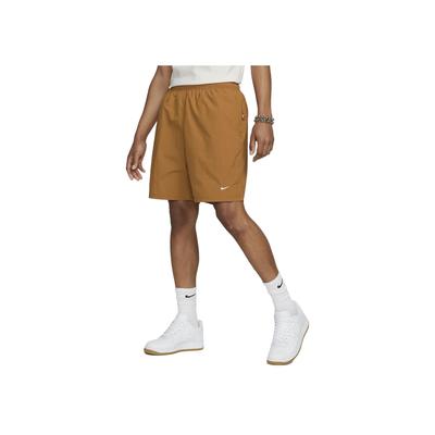 Мужские спортивные шорты Solo Swoosh Solid Logo с вышитым логотипом свободного кроя коричневого цвета DX0749-754