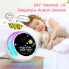 Children's Alarm Clock Bluetooth Speaker Touch Night Light RGB with White Noise Wake-up Light DIY Alarm Clock Ringtone