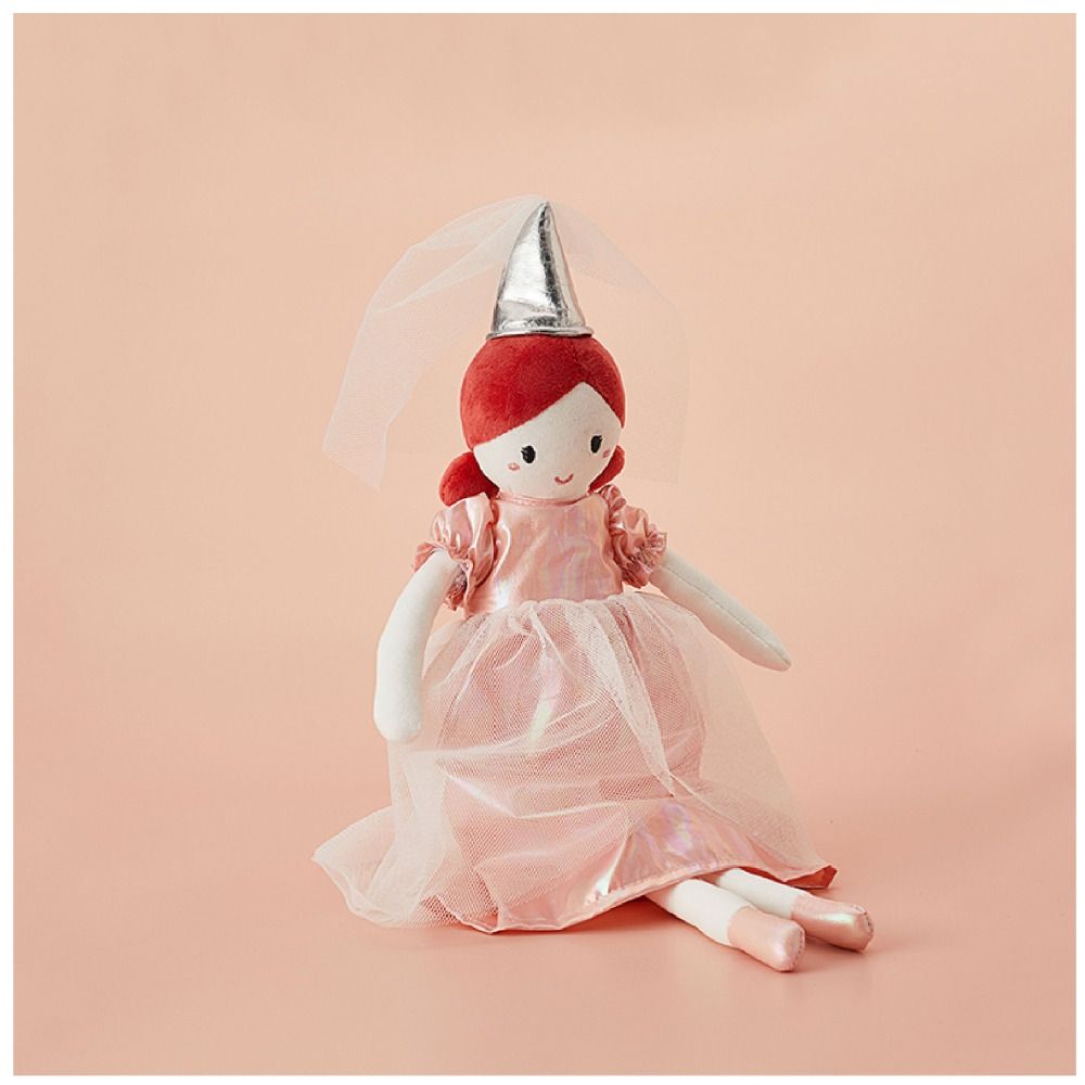 Home Decor Princess Stuffed Doll Ballet Shoes Pink Dress Doll Girl Soft Plush Toy  Kids Toy