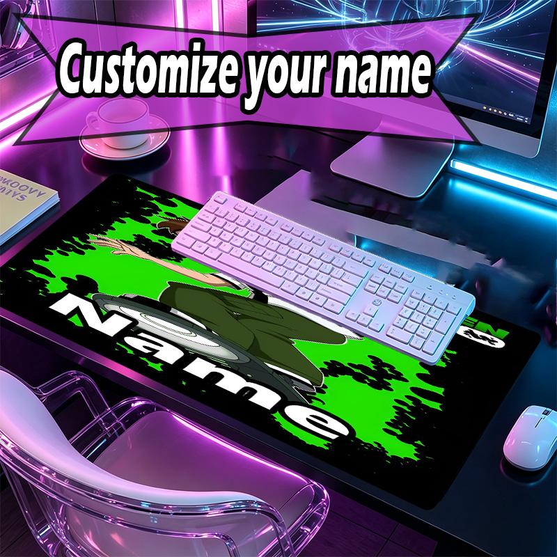 Custom Name Personalized Ben 10 Cartoon Pattern Mousepad, Laptop PC Desk Mat, Decorative Desk Mat for Home Keyboard Pad Gift