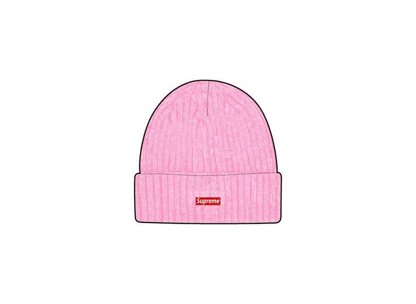 Supreme Перекрашенная шапка-бини розовая (25СС)