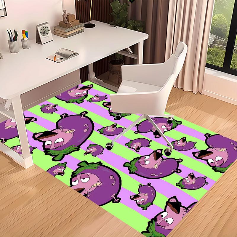 Courage the Cowardly Dog1 Printed Absorbent Washable Carpet, Non-Slip Bathroom Mats, Kitchen Rugs, Yoga Mat,Living Room Entrance, Camping Picnic Rugs