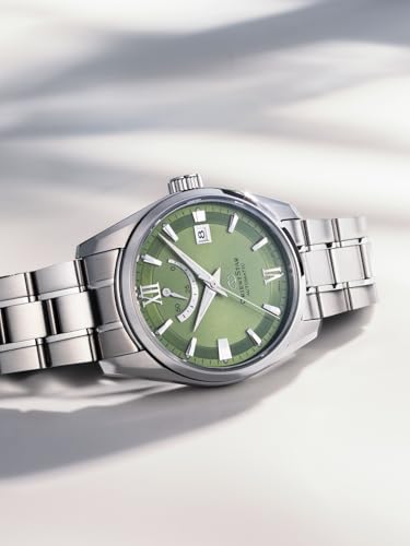 Мужские автоматические часы Orient Star RK-AU0107E, Современная дата, Механические, Сделано в Японии, с 2-летней гарантией производителя, Зеленые
