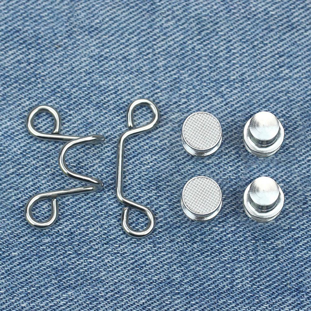 No Sewing Required Adjustable Button Pins Button Clip Pant Waist Tightener Pant Waist Buttons