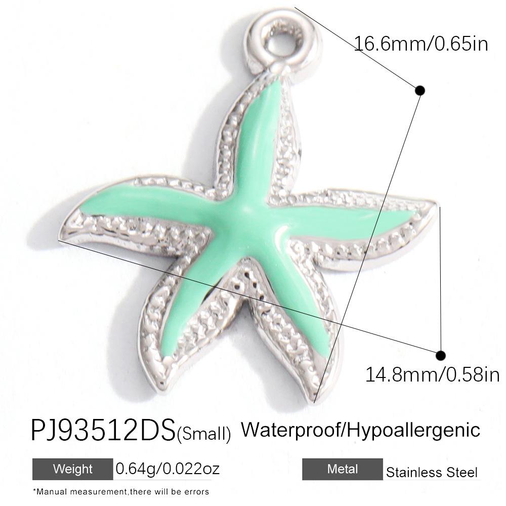 Heart Cat Dog Owl Oil Drop Ocean Style Pendants 18K Gold Plated Stainless Steel Charms Fashion Jewelry Gold Pendants