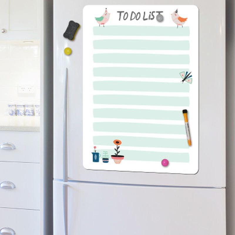 1 Pcs A4 Erasable Whiteboard Kitchen Refrigerator Organizer Planner Reminder Message Memo Erasable Whiteboard Whiteboard Message