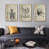 Human Anatomy Wall Art Skeleton Anatomical Skull Canvas Painting Hospital Vintage Posters and Prints Doctor Office Decoration