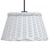 Vidaxl Klosz Do Lampy Wiszącej, Biały, Ø50X30 Cm, Wiklina