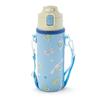 Sanrio Water Bottle 470ml Direct Drinking One Touch Stainless Steel Bottle Cinnamoroll Cinnamoroll Cold Storage Includes Pouch with Shoulder Strap