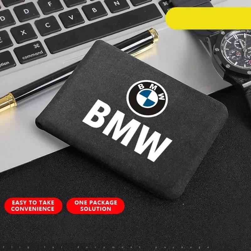 CCM1 2025 HotFor BMW 1pcs For Bmw x1 x3 x5 x6 z4 f10 f20 f30 e36 e39 e46 e60 e90 Car Document Bag Wallet Card Package Coin Holder dri rdpw7