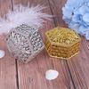Creative Plastic Hexagon Candy Box Wedding Vintage Chocolate Gift Treat Boxes