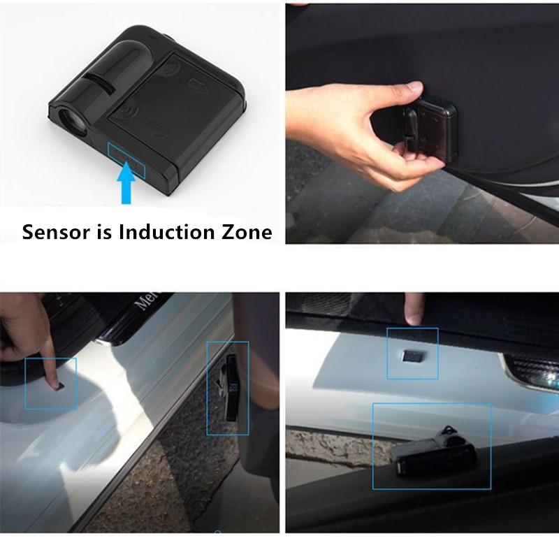 For VW 2X LED Car Welcome Logo Light Door Projector Light for VW GTI Polo Golf Passat Tiguan Arteon Touareg CC Taigo Auto Accessories PW7
