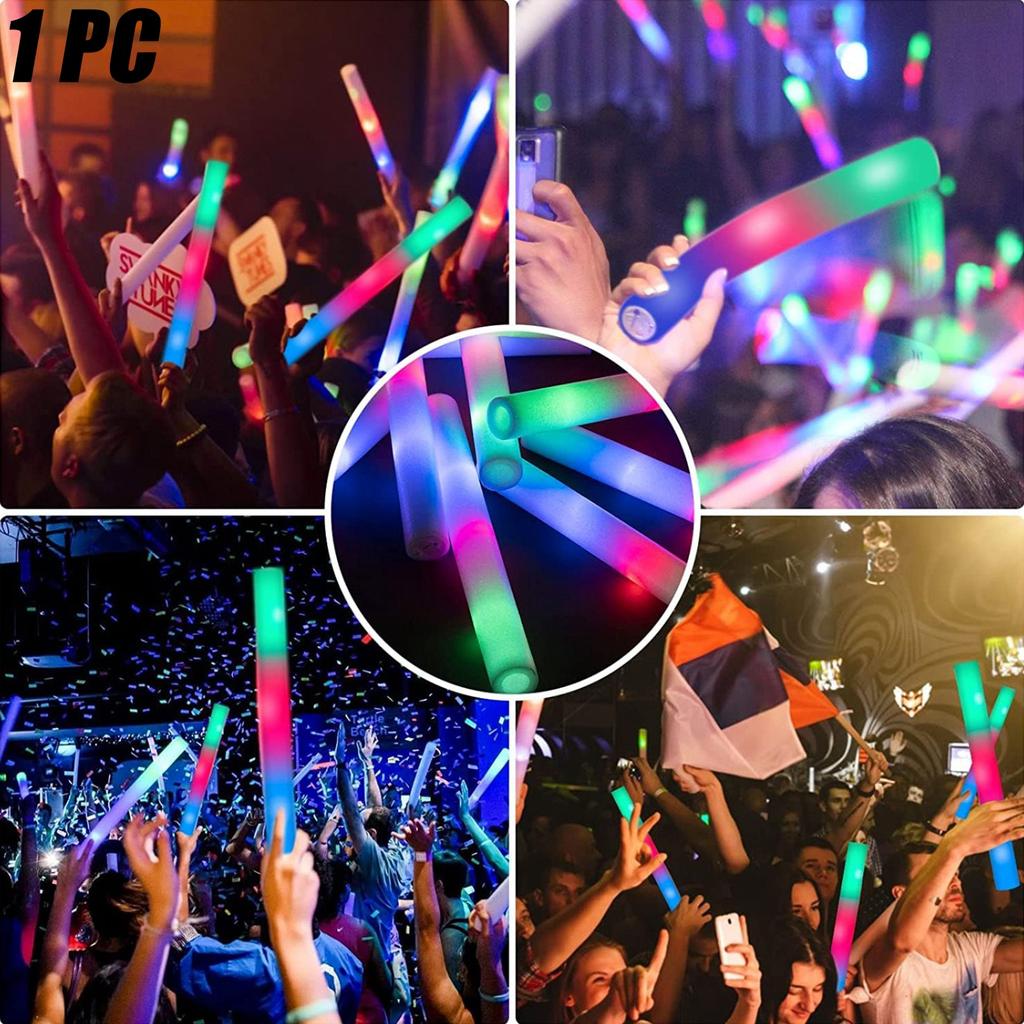 Concert Light Stick LED Colorful Luminous Foam Sponge Stick Festive Atmosphere Supplies