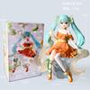 Фигурка-стоппер для лапши Hatsune Miku Серия Фрукты Апельсин и Лайм Вер Аниме ПВХ Статуэтка Настольный Коллекционный Орнамент Модель Игрушка Подарок