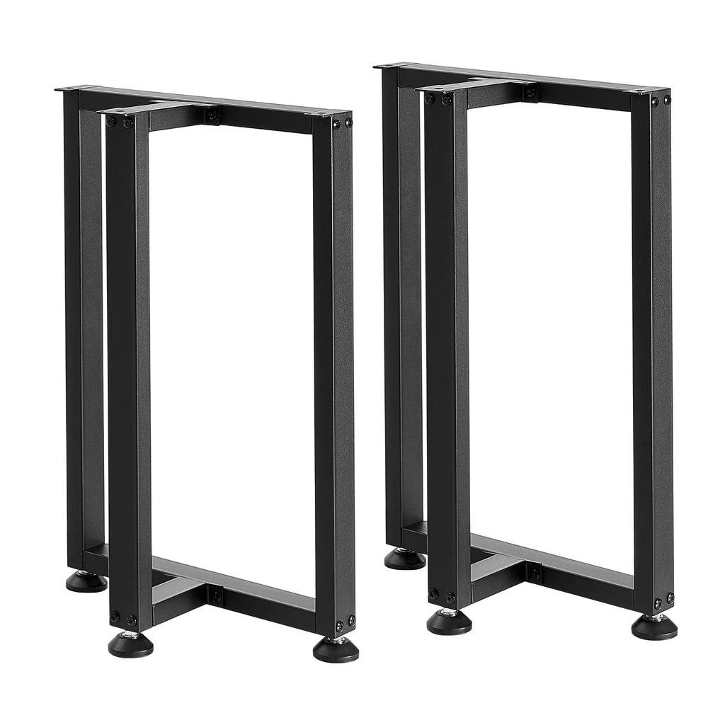 VEVOR Table Legs, 29.1" H x 17.7" W Square T Shape Steel Furniture Legs, Modular Design, Easy Assembly, 2204 lbs Max Load Heavy Duty