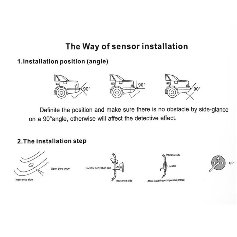 Высококачественная система парковочных радаров с 4 датчиками, светодиодным дисплеем, функцией отображения заднего хода, аксессуары для автомобиля