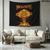 Megadeth Wall Tapestry Aesthetic Wall Hanging Printed Fabric Blanket Decorative Tapestries for Bedroom Living Room Home Decor