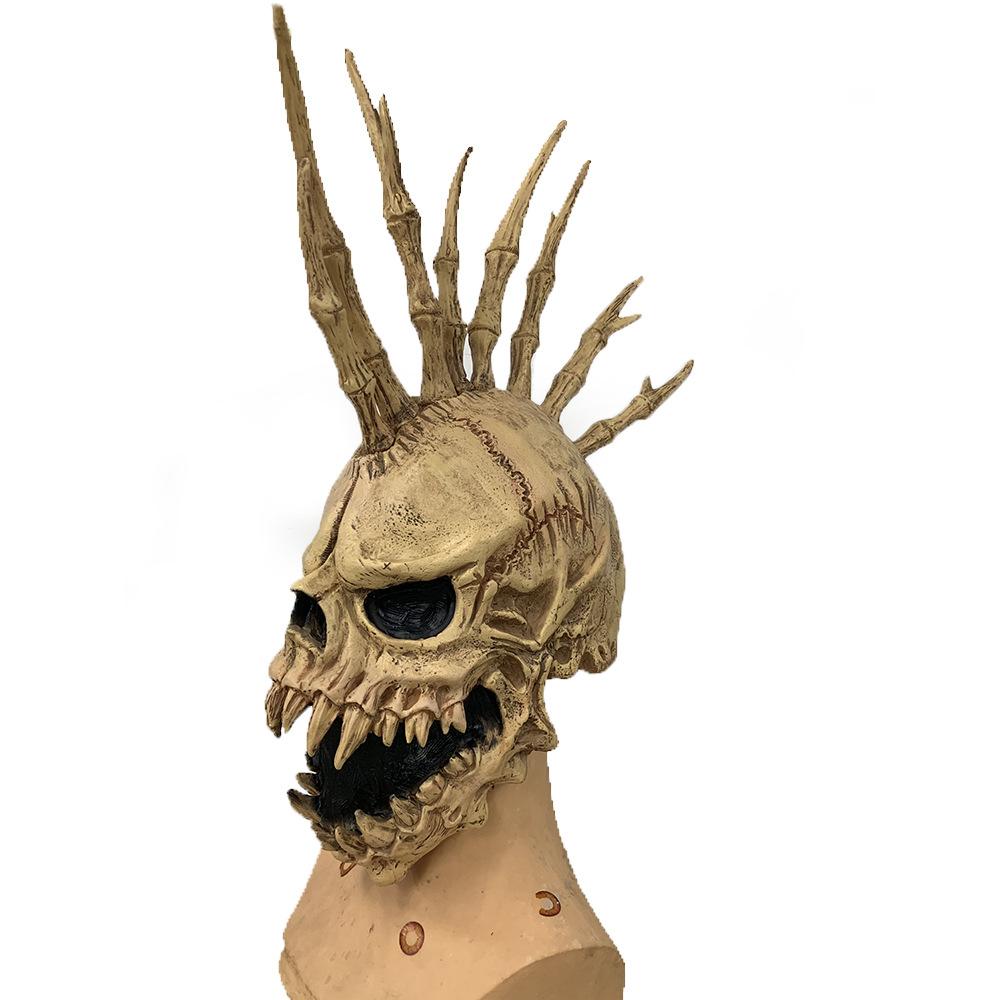 Halloween Horror Skull Mask Hot Sale Scary Zombie Prop Latex Headgear Mask