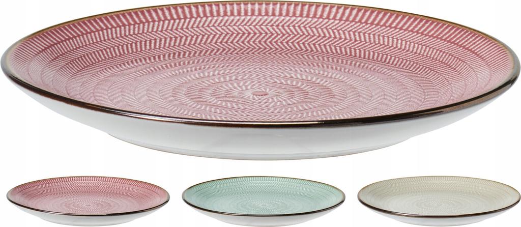 Classic Ceramic Dinner Plate, Various Colors, 1 Piece