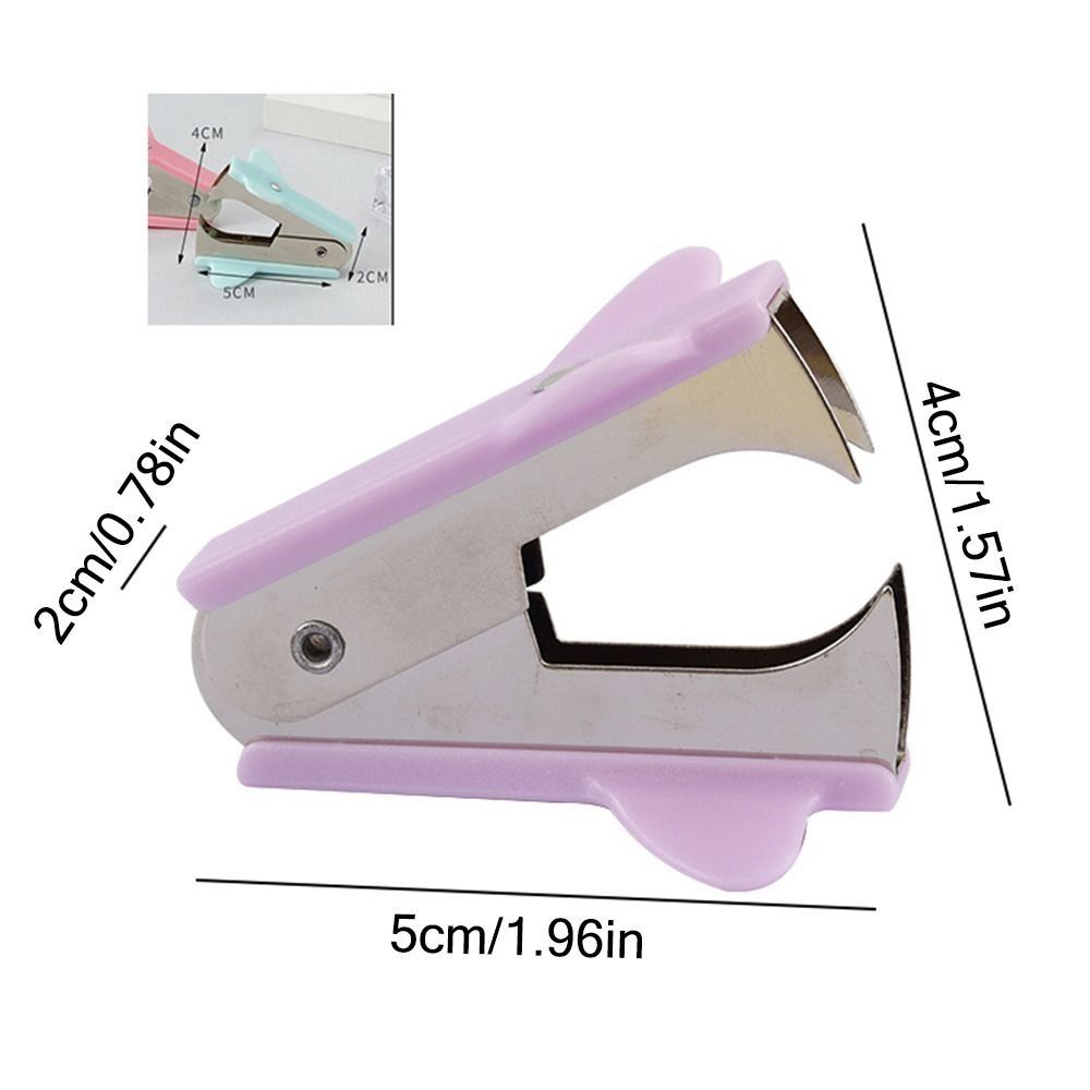 Macaron Color Staple Extractor Multifuntional Staples Puller Mini Staples Remover Stationery