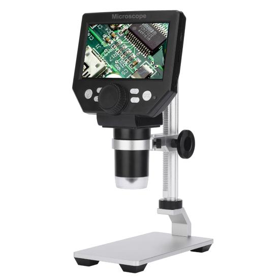 1000X микроскоп с большим экраном, высокая четкость, зарядка через USB, наблюдение, автоматическое отключение, ЖК-микроскоп, лабораторный инструмент