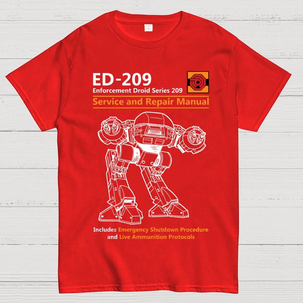 Anatomy of ED-209 Robot Cotton Summer Casual Cool Loose T-Shirt