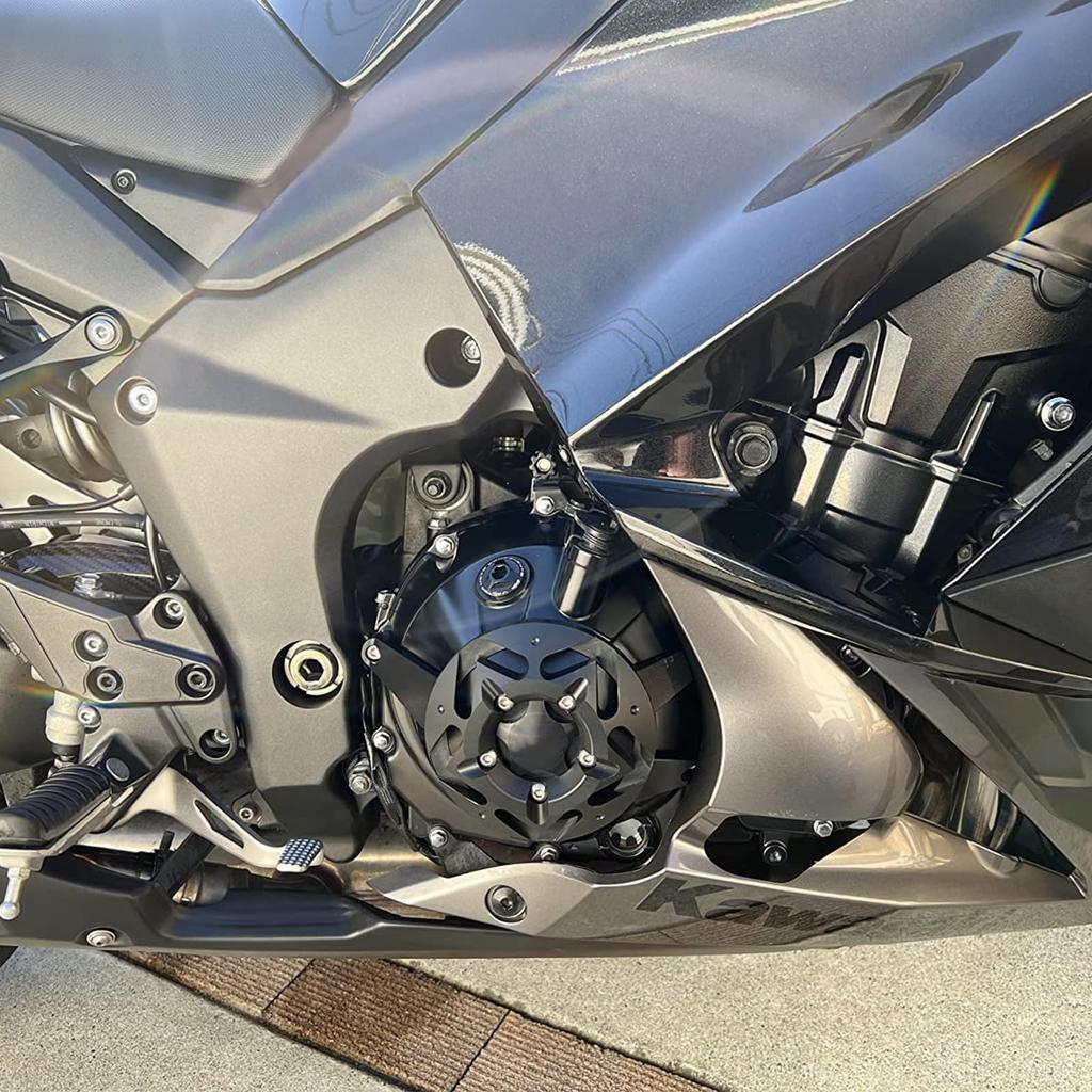 LEDISHUN Крышка двигателя, Слайдер двигателя, Защита двигателя для Kawasaki Z1000, Z1000SX, Ninja 1000 (2010-2024 гг.), и Z900 (ZR900B) (2017-2024) (черный)